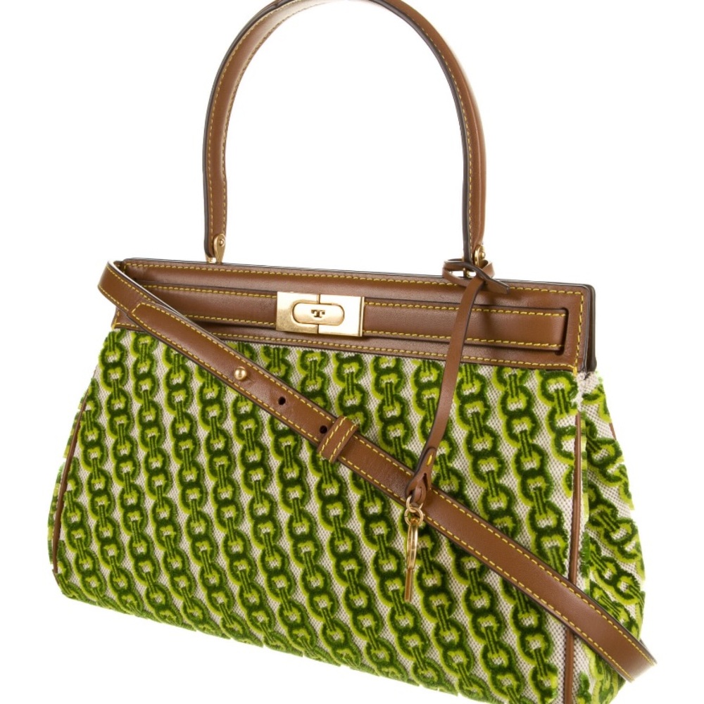 Tory Burch NWT luxury RARE Authentic Lee Radziwill Fil Coupe Small Satchel/bag